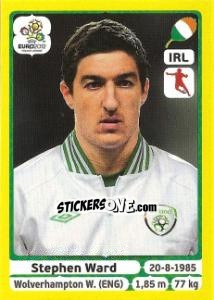 Sticker Stephen Ward - UEFA Euro Poland-Ukraine 2012. Platinum edition n. 355 - Panini