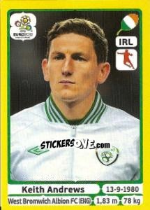 Sticker Keith Andrews - UEFA Euro Poland-Ukraine 2012. Platinum edition - Panini