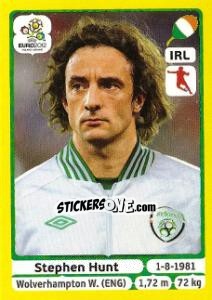 Sticker Stephen Hunt - UEFA Euro Poland-Ukraine 2012. Platinum edition - Panini