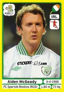 Sticker Aiden McGeady - UEFA Euro Poland-Ukraine 2012. Platinum edition n. 359 - Panini