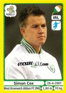 Sticker Simon Cox - UEFA Euro Poland-Ukraine 2012. Platinum edition n. 361 - Panini