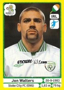 Sticker Jon Walters - UEFA Euro Poland-Ukraine 2012. Platinum edition n. 363 - Panini