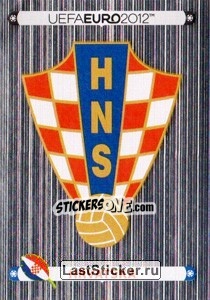 Figurina Badge - Hrvatska - UEFA Euro Poland-Ukraine 2012. Platinum edition - Panini
