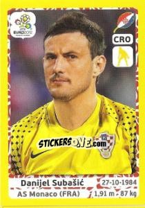 Cromo Danijel Subašic - UEFA Euro Poland-Ukraine 2012. Platinum edition - Panini