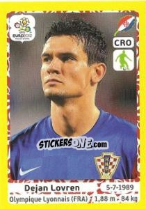 Sticker Dejan Lovren - UEFA Euro Poland-Ukraine 2012. Platinum edition n. 378 - Panini