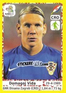 Sticker Domagoj Vida - UEFA Euro Poland-Ukraine 2012. Platinum edition n. 381 - Panini
