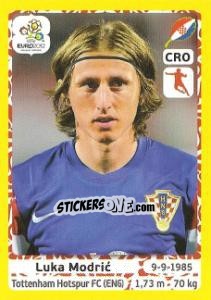 Sticker Luka Modric - UEFA Euro Poland-Ukraine 2012. Platinum edition n. 387 - Panini