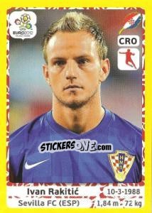 Sticker Ivan Rakitic - UEFA Euro Poland-Ukraine 2012. Platinum edition n. 388 - Panini
