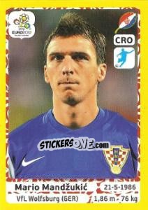 Sticker Mario Mandžukic - UEFA Euro Poland-Ukraine 2012. Platinum edition n. 391 - Panini