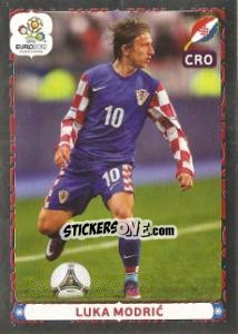 Sticker Luka Modric - UEFA Euro Poland-Ukraine 2012. Platinum edition n. 395 - Panini