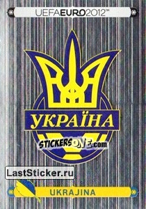 Sticker Badge - Ukrajina - UEFA Euro Poland-Ukraine 2012. Platinum edition n. 398 - Panini