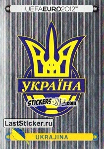 Cromo Badge - Ukrajina - UEFA Euro Poland-Ukraine 2012. Platinum edition - Panini