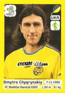 Figurina Dmytro Chygrynskiy - UEFA Euro Poland-Ukraine 2012. Platinum edition n. 405 - Panini