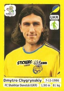 Cromo Dmytro Chygrynskiy - UEFA Euro Poland-Ukraine 2012. Platinum edition - Panini