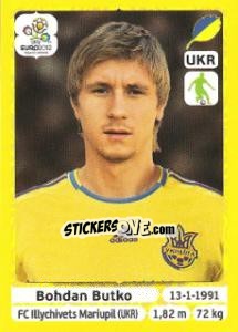 Sticker Bohdan Butko - UEFA Euro Poland-Ukraine 2012. Platinum edition - Panini