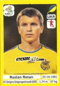 Sticker Ruslan Rotan - UEFA Euro Poland-Ukraine 2012. Platinum edition n. 411 - Panini