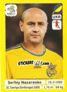 Sticker Serhiy Nazarenko - UEFA Euro Poland-Ukraine 2012. Platinum edition - Panini