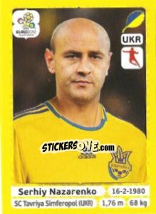 Sticker Serhiy Nazarenko - UEFA Euro Poland-Ukraine 2012. Platinum edition n. 415 - Panini