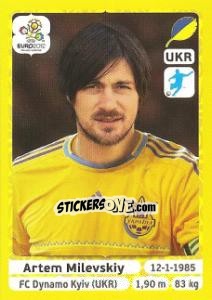 Figurina Artem Milevskiy - UEFA Euro Poland-Ukraine 2012. Platinum edition n. 421 - Panini