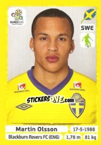 Sticker Martin Olsson - UEFA Euro Poland-Ukraine 2012. Platinum edition n. 438 - Panini