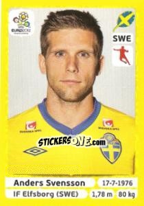 Figurina Anders Svensson - UEFA Euro Poland-Ukraine 2012. Platinum edition - Panini