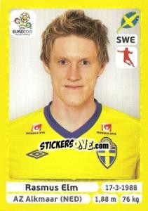 Cromo Rasmus Elm - UEFA Euro Poland-Ukraine 2012. Platinum edition - Panini