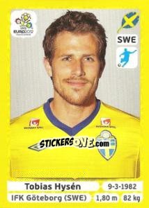 Sticker Tobias Hysén - UEFA Euro Poland-Ukraine 2012. Platinum edition n. 448 - Panini