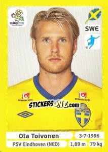 Figurina Ola Toivonen - UEFA Euro Poland-Ukraine 2012. Platinum edition - Panini