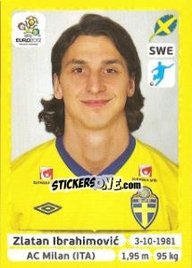 Sticker Zlatan Ibrahimovic - UEFA Euro Poland-Ukraine 2012. Platinum edition n. 451 - Panini