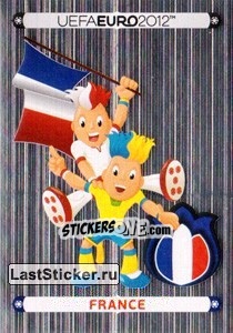 Sticker Official Mascot - France - UEFA Euro Poland-Ukraine 2012. Platinum edition - Panini