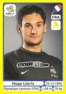 Sticker Hugo Lloris - UEFA Euro Poland-Ukraine 2012. Platinum edition n. 461 - Panini