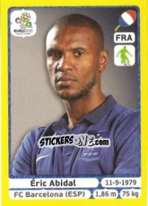 Sticker Éric Abidal - UEFA Euro Poland-Ukraine 2012. Platinum edition n. 464 - Panini