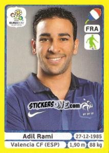Sticker Adil Rami - UEFA Euro Poland-Ukraine 2012. Platinum edition n. 465 - Panini
