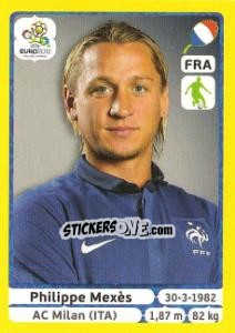 Sticker Philippe Mexès - UEFA Euro Poland-Ukraine 2012. Platinum edition n. 466 - Panini
