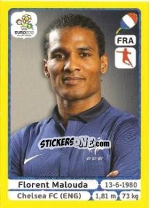 Sticker Florent Malouda - UEFA Euro Poland-Ukraine 2012. Platinum edition n. 470 - Panini