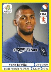 Sticker Yann M'Vila - UEFA Euro Poland-Ukraine 2012. Platinum edition n. 472 - Panini