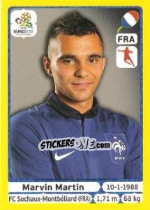 Sticker Marvin Martin - UEFA Euro Poland-Ukraine 2012. Platinum edition n. 473 - Panini