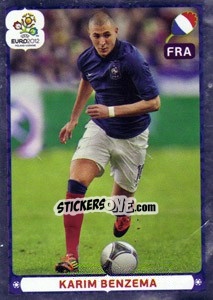 Sticker Karim Benzema - UEFA Euro Poland-Ukraine 2012. Platinum edition n. 483 - Panini