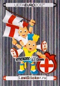 Sticker Official Mascot - England - UEFA Euro Poland-Ukraine 2012. Platinum edition - Panini