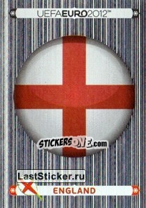 Sticker Badge - England - UEFA Euro Poland-Ukraine 2012. Platinum edition - Panini