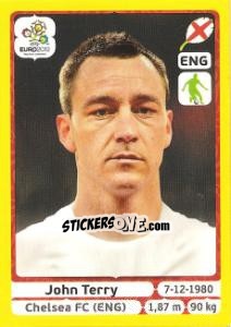 Sticker John Terry - UEFA Euro Poland-Ukraine 2012. Platinum edition n. 492 - Panini