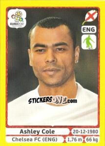 Sticker Ashley Cole - UEFA Euro Poland-Ukraine 2012. Platinum edition n. 493 - Panini