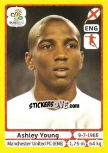 Sticker Ashley Young - UEFA Euro Poland-Ukraine 2012. Platinum edition n. 503 - Panini