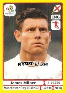 Sticker James Milner - UEFA Euro Poland-Ukraine 2012. Platinum edition n. 504 - Panini