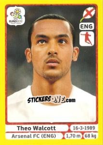 Sticker Theo Walcott - UEFA Euro Poland-Ukraine 2012. Platinum edition n. 505 - Panini