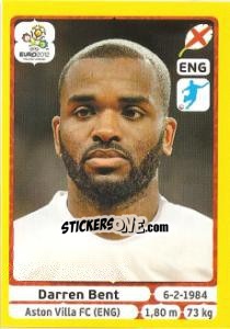 Sticker Darren Bent - UEFA Euro Poland-Ukraine 2012. Platinum edition n. 508 - Panini