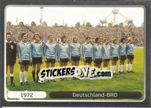 Sticker 1972 Deutschland-BRD - UEFA Euro Poland-Ukraine 2012. Platinum edition n. 519 - Panini