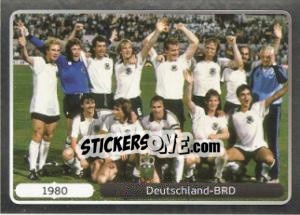 Sticker 1980 Deutschland-BRD - UEFA Euro Poland-Ukraine 2012. Platinum edition n. 523 - Panini