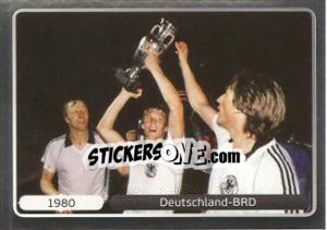 Sticker 1980 Deutschland-BRD - UEFA Euro Poland-Ukraine 2012. Platinum edition n. 524 - Panini