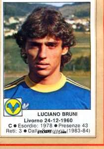 Sticker Luciano Bruni - Calciatori 1984-1985
 n. 240 - Edis